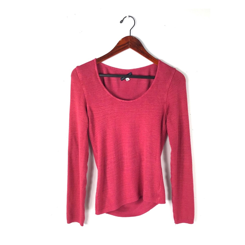 Anthropologie sweater knit pullover red large